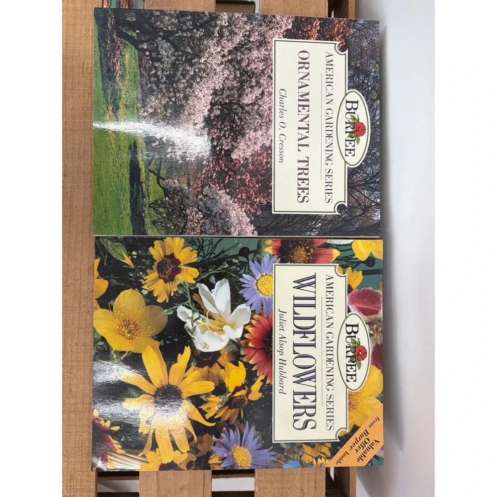 Burpee American Gardening Series Ornamental Trees Wildflowers Book Set 1993 1995
